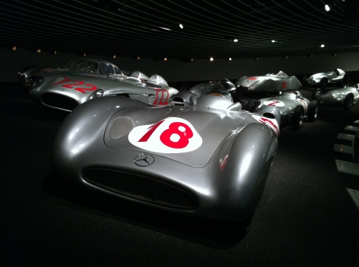 Fangio's MB W196 Streamliner, used at the high speed tracks such as Reims and Monza. 
