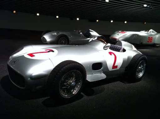 Fangio's MB W196 in which he won his third world title in 1955.